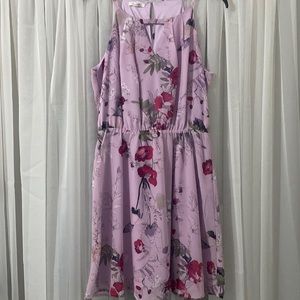 Maurice’s Magenta Floral Flowy Dress